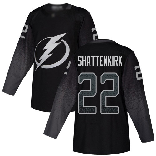 Adidas Tampa Bay Lightning #22 Kevin Shattenkirk Black Alternate Authentic Youth Stitched NHL Jersey->youth nhl jersey->Youth Jersey